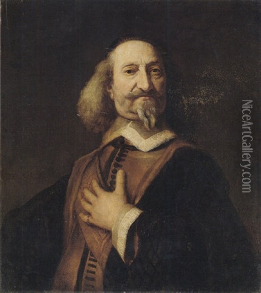 Portrait Of Axel Gustafsson, Count Oxenstierna Oil Painting - Samuel Van Hoogstraten