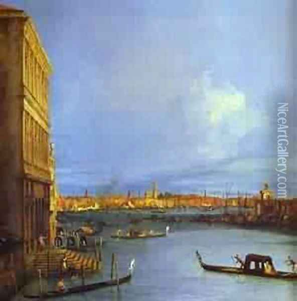 Santa Maria Della Salute Seen From The Grand Canal 1730 Oil Painting - (Giovanni Antonio Canal) Canaletto