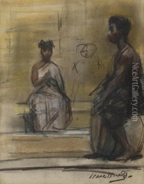 Dancing Ashanti Oil Painting - Isaac Israels