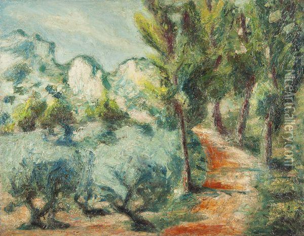 Paysage Vers La Sainte Victoire Oil Painting - Emile-Othon Friesz