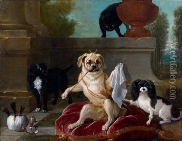 Le Serail Du Doguin Oil Painting - Jean-Baptiste Oudry
