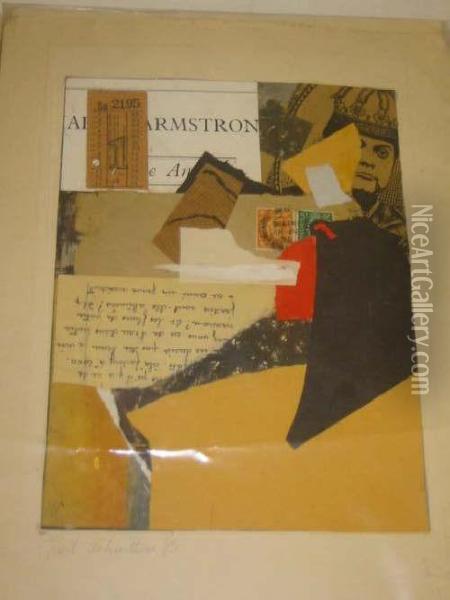Abstract Collage Oil Painting - Kurt Schwitters