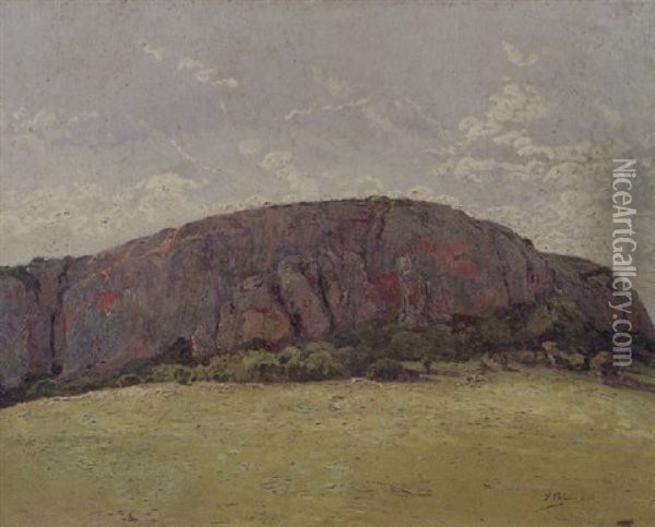 Cerro Arequita, Sierras De Minas Oil Painting - Pedro Blanes Viale