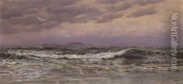 A Windy Day Oil Painting - John Brett