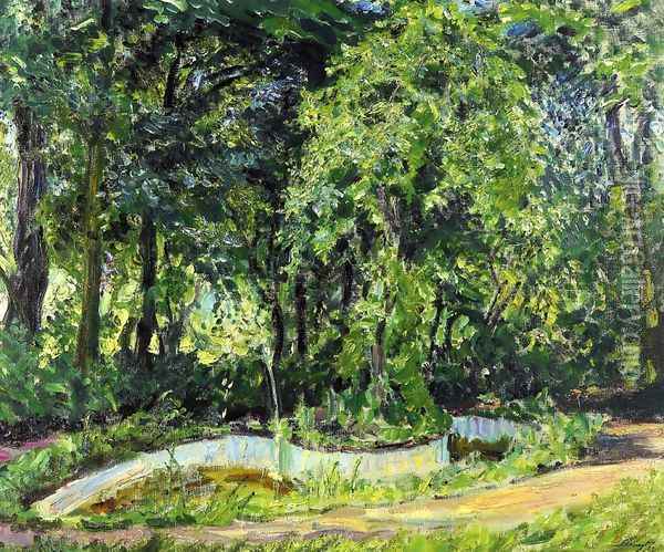 Park Landscape in the Palatinate Oil Painting - Max Slevogt