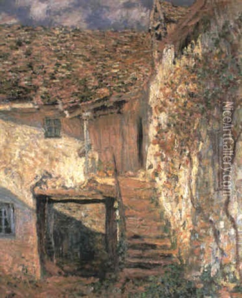 L'escalier Oil Painting - Claude Monet