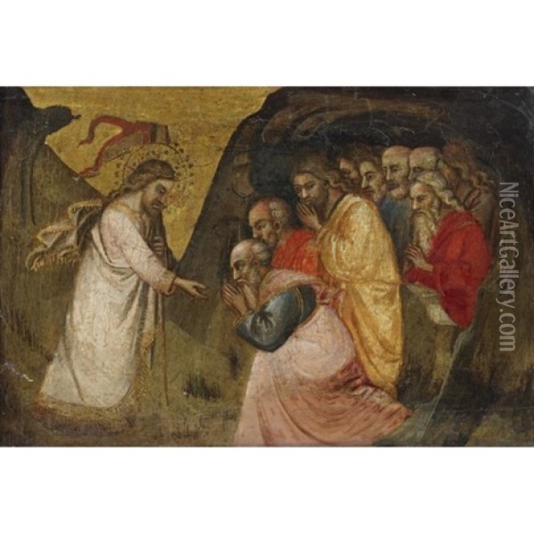Christ In Limbo Oil Painting - Spinello Aretino