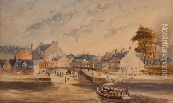 Renfrew Ferry Oil Painting - David Murray