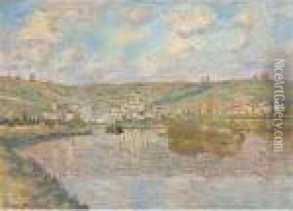 Fin D'apres-midi, Vetheuil Oil Painting - Claude Oscar Monet
