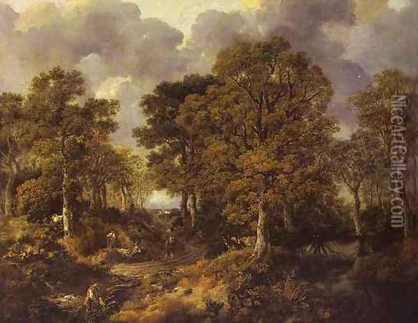 Gainsborough's Forest Oil Painting - Thomas Gainsborough