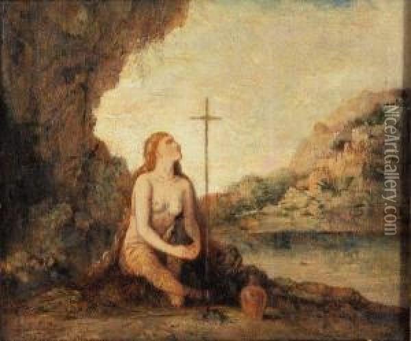 Madeleine En Priere Oil Painting - Gustave Moreau