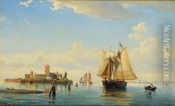 Laguna Di Venezia Oil Painting - Anton Melbye