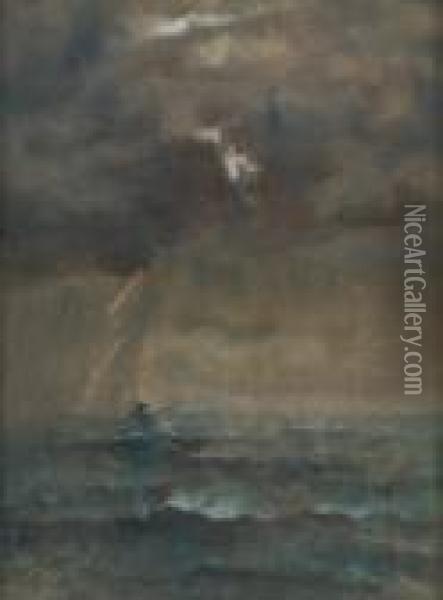 Orage En Mer Oil Painting - Aime Stevens