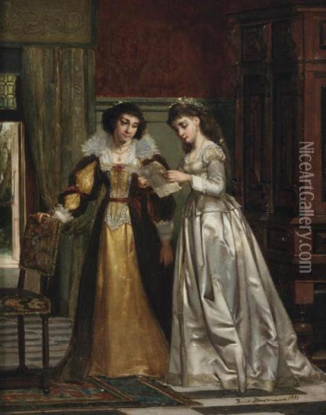 The Love Letter Oil Painting - Franz Moormans