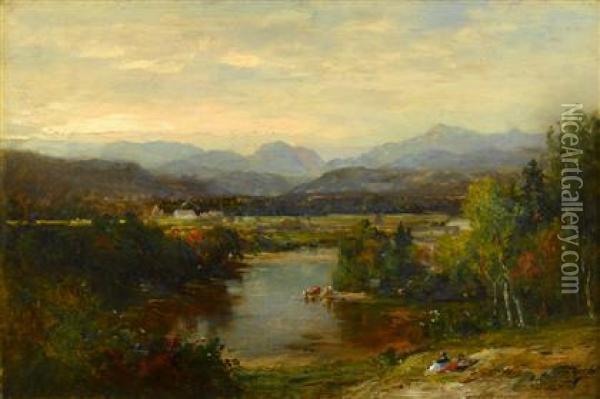 Starr King View, West Compton Nh Oil Painting - Samuel Lancaster Gerry
