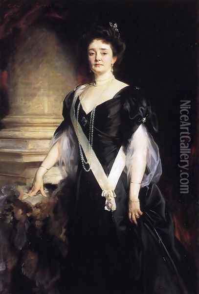 H.R.H. the Duchess of Connaught and Strathearn (Princess Louisa Margaret Alexandra Victoria Agnes of Prussia) Oil Painting - John Singer Sargent