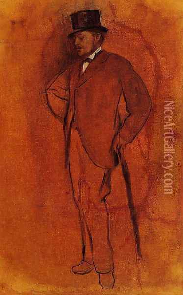 Achille De Gas Oil Painting - Edgar Degas