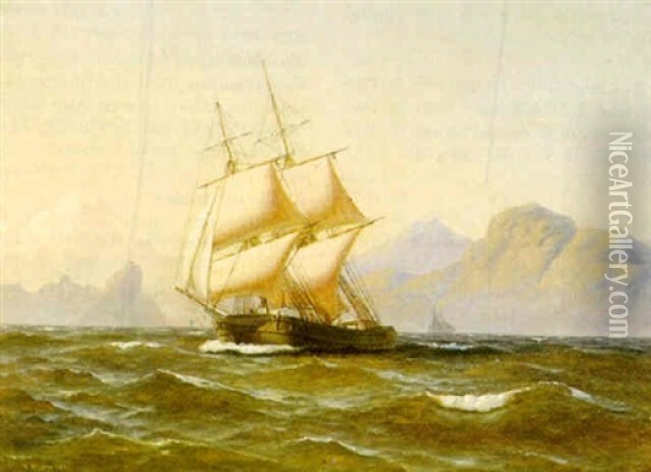 Marine Oil Painting - Carl Julius Emil Olsen