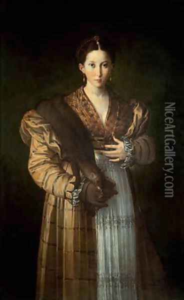 Portrait of Antea La Bella, 1535-37 Oil Painting - Girolamo Francesco Maria Mazzola (Parmigianino)
