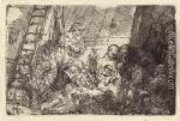 The Circumcision In The Stable Oil Painting - Rembrandt Van Rijn