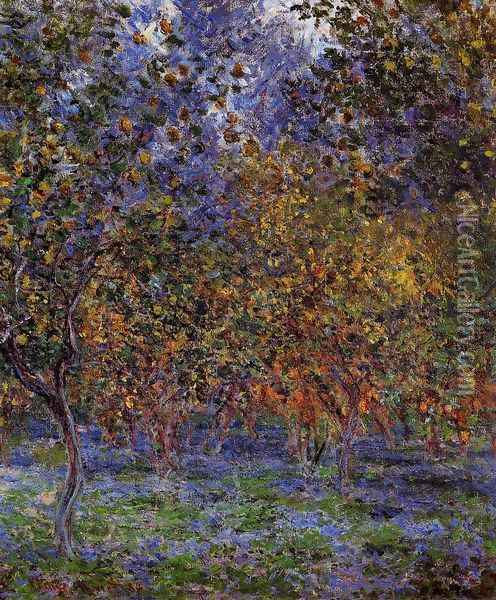 Under The Lemon Trees Oil Painting - Claude Oscar Monet