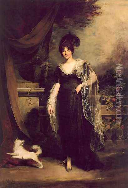 Mrs. Robinson, Petworth House, West Sussex Oil Painting - William Owen