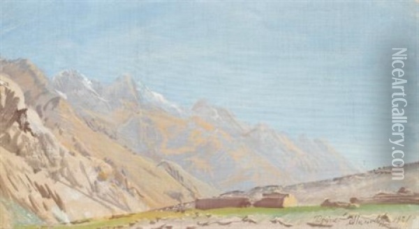View Of Beyik Oil Painting - Alexander Evgenievich Iacovleff