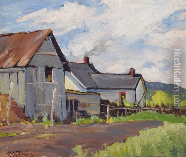 The Holmgreds Farm Oil Painting - George Arthur Kulmala
