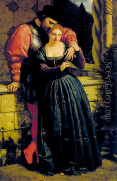 The Lovers Oil Painting - Frederick Richard Pickersgill