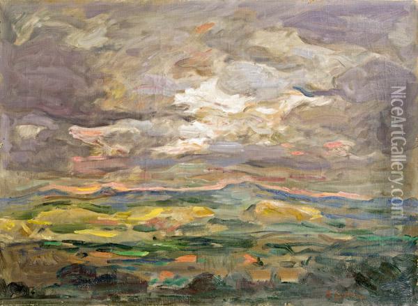 Landschaft Oil Painting - Jehudo Epstein