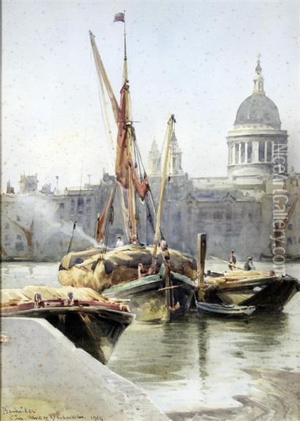 Bankside Oil Painting - William Alister Macdonald