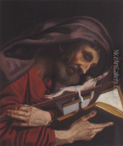 Der Heilige Hieronymus Oil Painting - Jan Sanders (Jan van) Hemessen