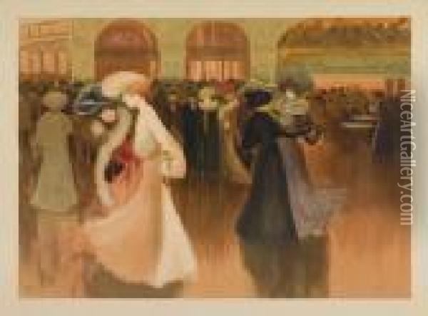 Les Danseuses Oil Painting - Louis Abel-Truchet