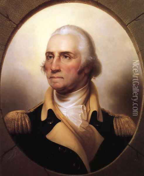 Portrait of George Washington I Oil Painting - Rembrandt Peale