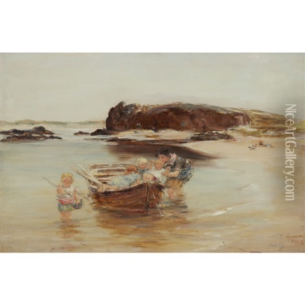 A Summer Idyll - Bay Voyach Oil Painting - William McTaggart