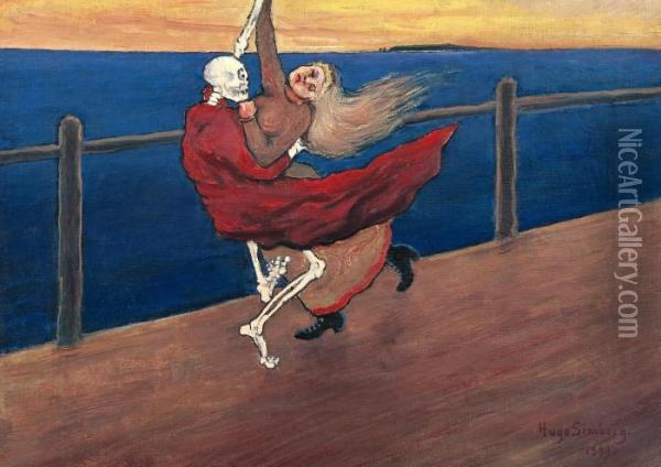 Dancing Death Oil Painting - Hugo Simberg