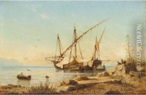 The Secret Harbour Oil Painting - Anton Perko