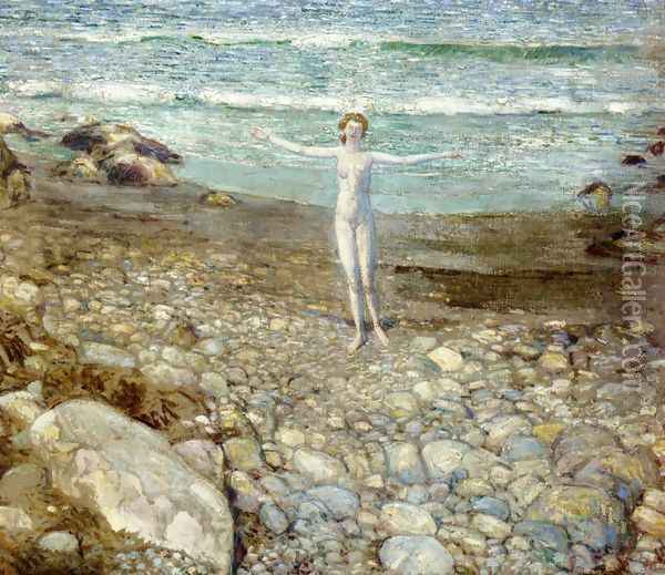 Incoming Tide Oil Painting - Frederick Childe Hassam