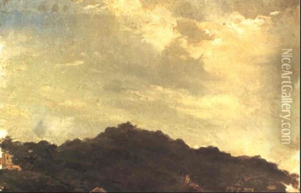 Coteau A Saint-thomas Oil Painting - Camille Pissarro