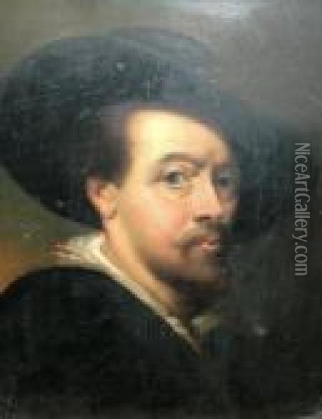 Self Portrait 1623 Oil Painting - Peter Paul Rubens