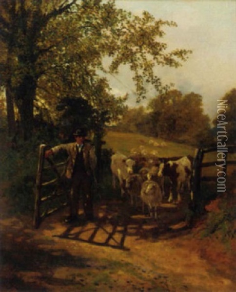Pastures New Oil Painting - Arthur William Redgate