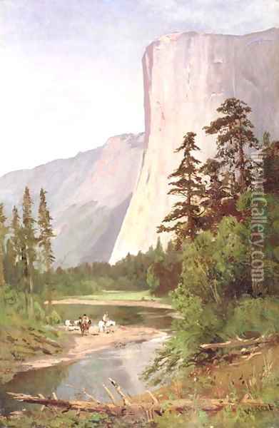 El Capitan Yosemite Valley Oil Painting - William Keith