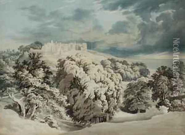St Donats Castle Glamorganshire Oil Painting - John Glover