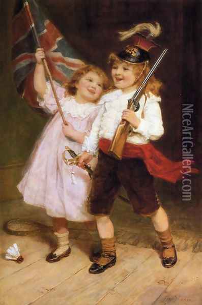The Toy Parade Oil Painting - Frederick Morgan