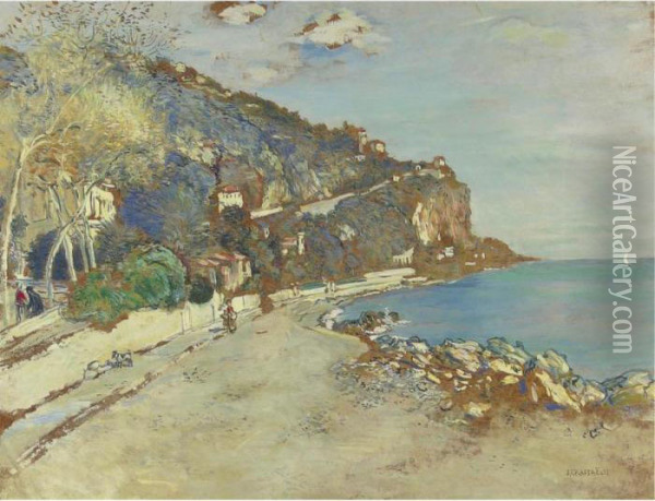 Beaulieu-sur-mer Oil Painting - Jean-Francois Raffaelli