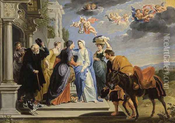 The Visitation 1659 Oil Painting - Willem van, the Elder Herp