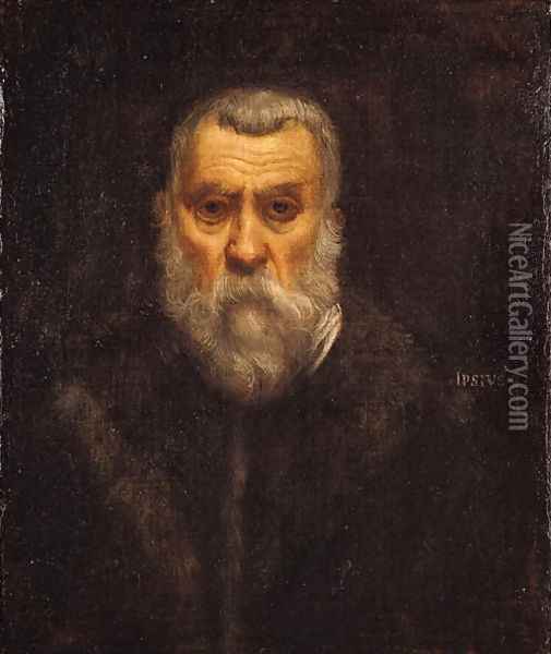 Self Portrait 2 Oil Painting - Jacopo Tintoretto (Robusti)