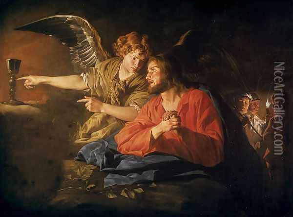 Christi ZyklusChristus am Olberg Oil Painting - Matthias Stomer