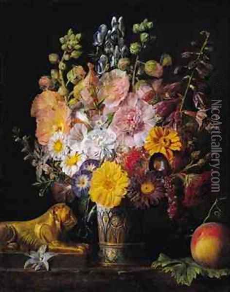 Flowers Oil Painting - Jean Francois Garneray