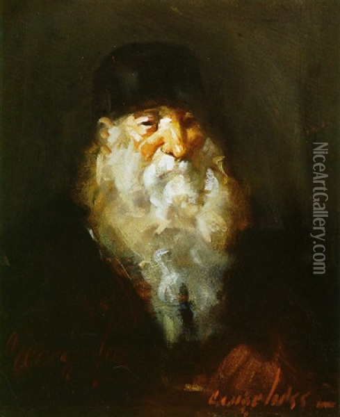 The Pawnbroker Oil Painting - George Benjamin Luks